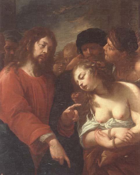 Christ and the woman taken in adultery, Giuseppe Nuvolone